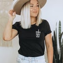 Image 2 of Black coffee t-shirt, Coffee t-shirt