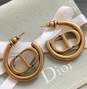 Image of (THIS ITEM JUST SOLD) Auth Dior 30 Montaigne Antique Earrings 