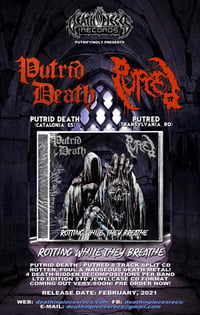 Image 3 of PUTRID DEATH / PUTRED - Rotting While They Breath - Split CD
