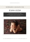 Newborn Session Fee