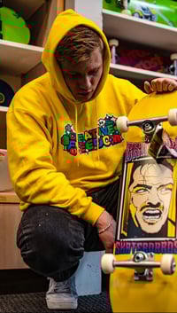 Image 2 of Creative Freedom Hoodie (BROWN/YELLOW)