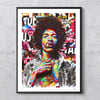 HENDRIX signed art print
