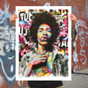HENDRIX signed art print