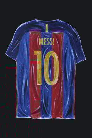 Image of 'MESSI' - ORIGINAL ACRYLIC PAINTING