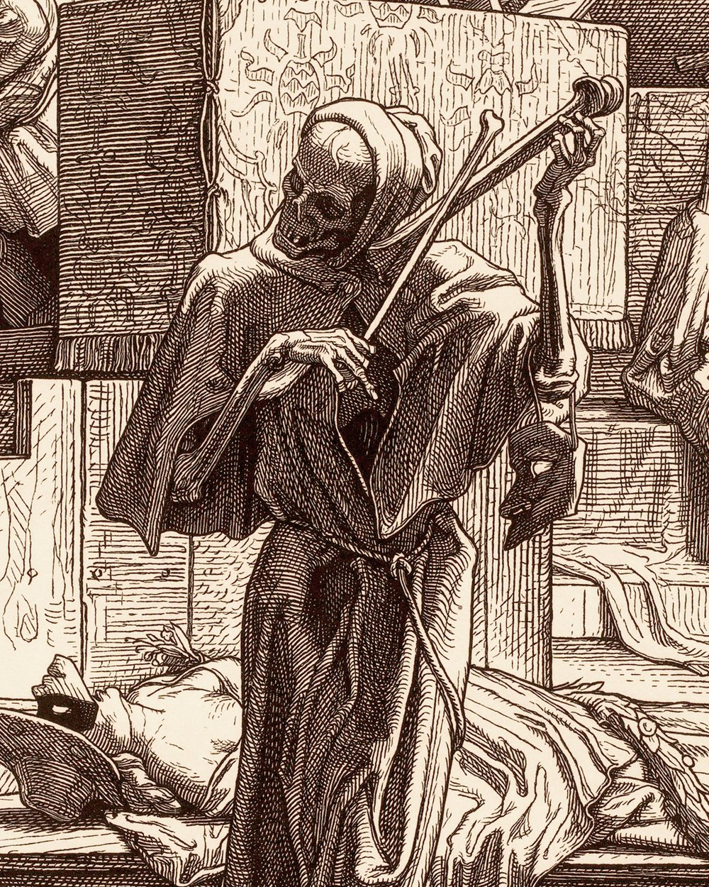 ''Death plays music among dead actors'' (1851)