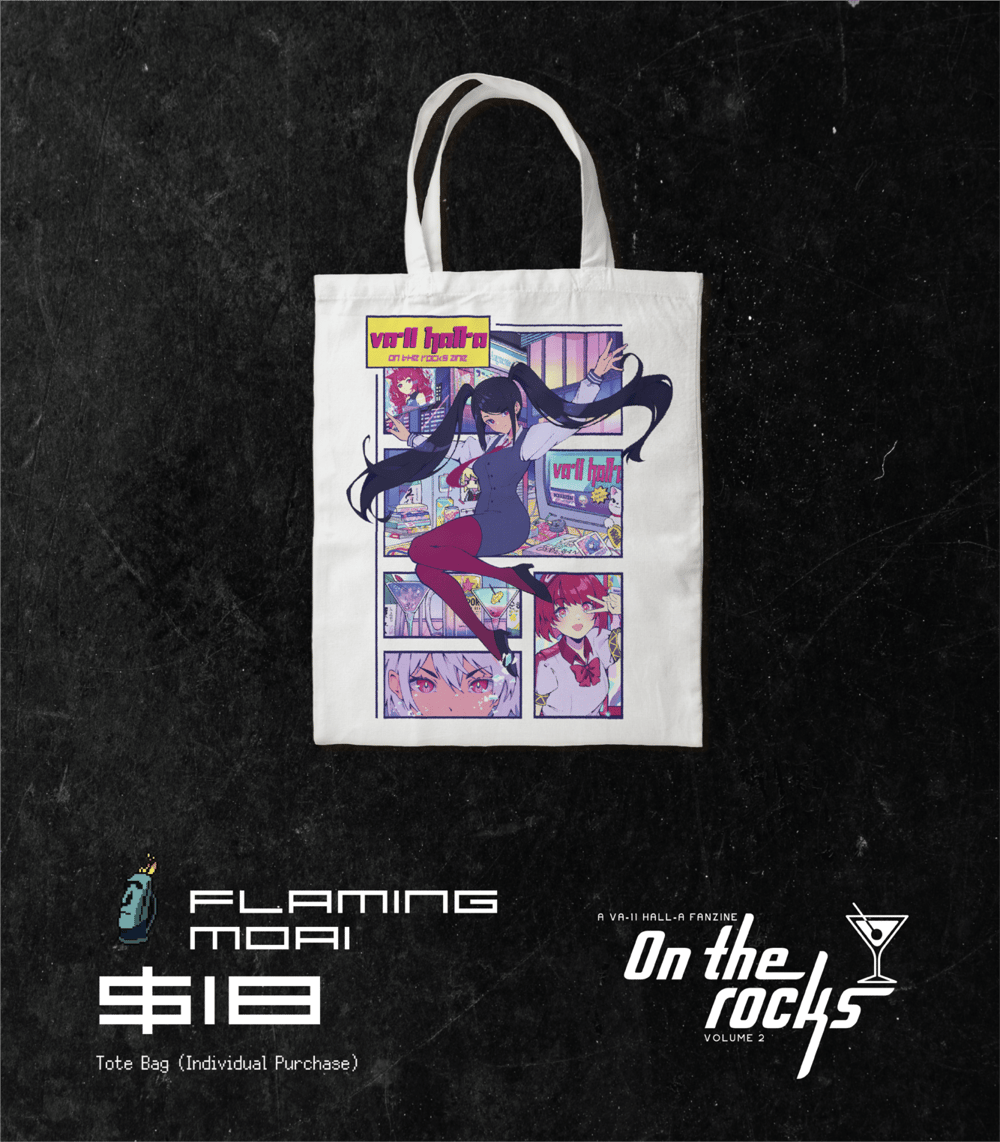 [FLAMING MOAI]: Tote Bag Only