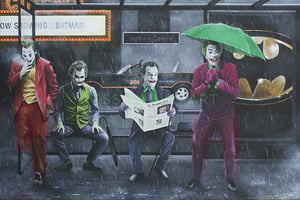 Image of GOTHAM CENTRAL - ORIGINAL ACRYLIC PAINTING