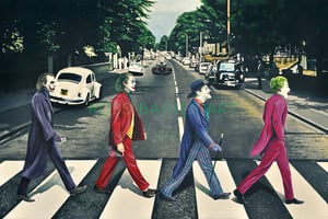 Image of WHY DID THE JOKER CROSS THE ROAD? - PRINTS