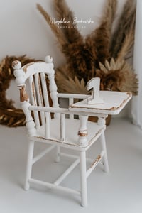 Image 2 of PRE-ORDER  Photo prop highchair  white vintage