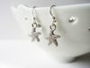 Silver Starfish Charm Earrings