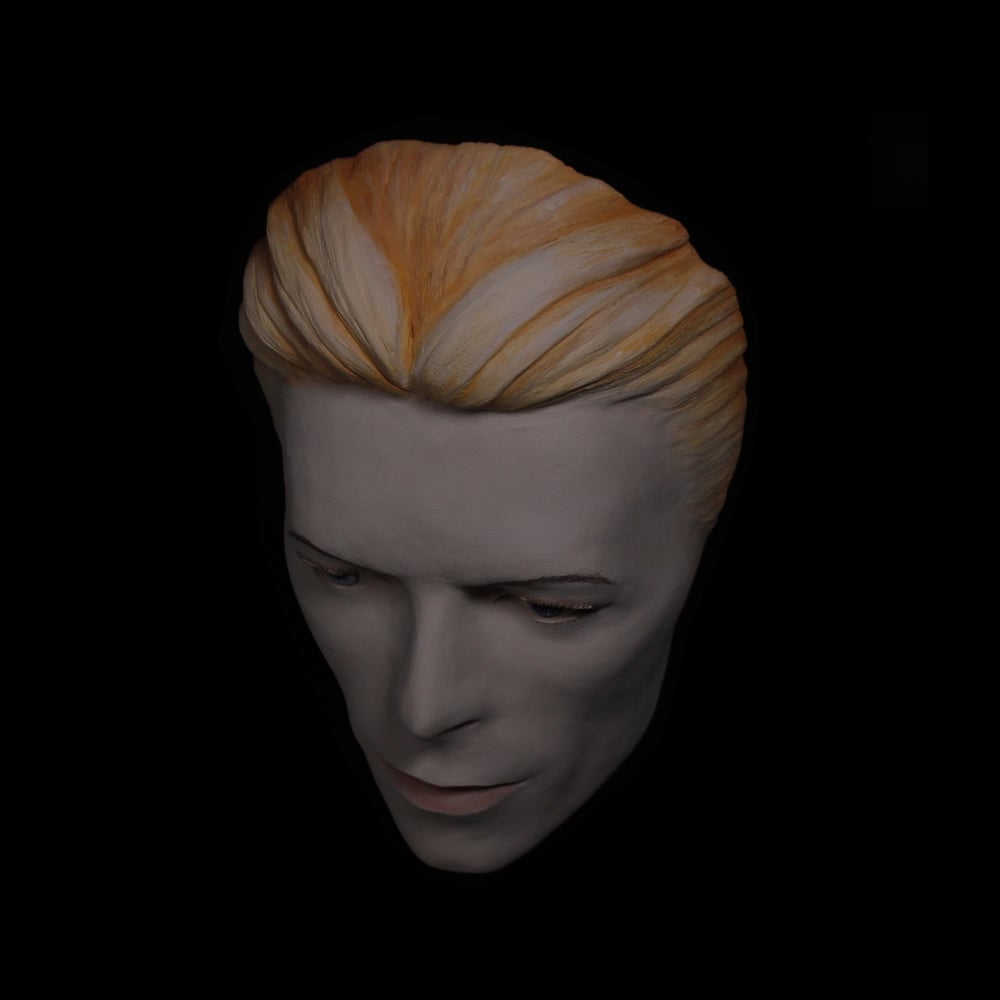 'The Thin White Duke' Painted Mask Sculpture