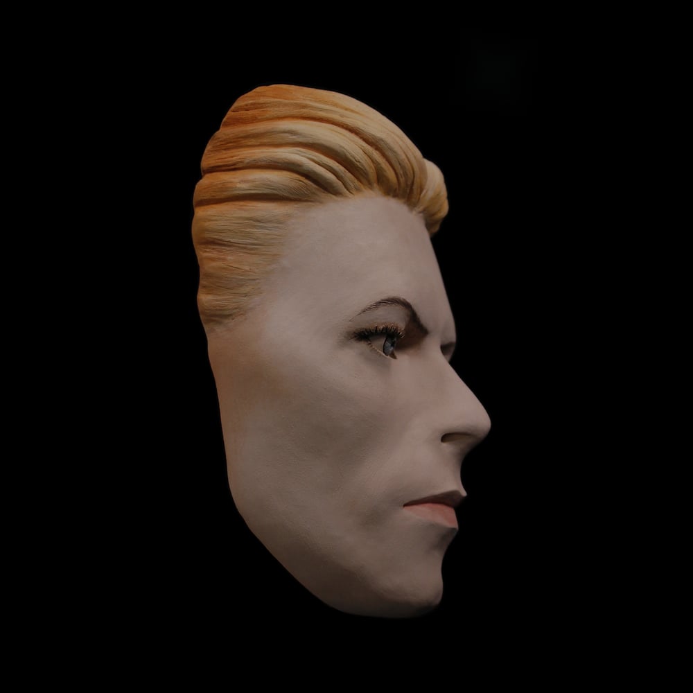 'The Thin White Duke' Painted Mask Sculpture