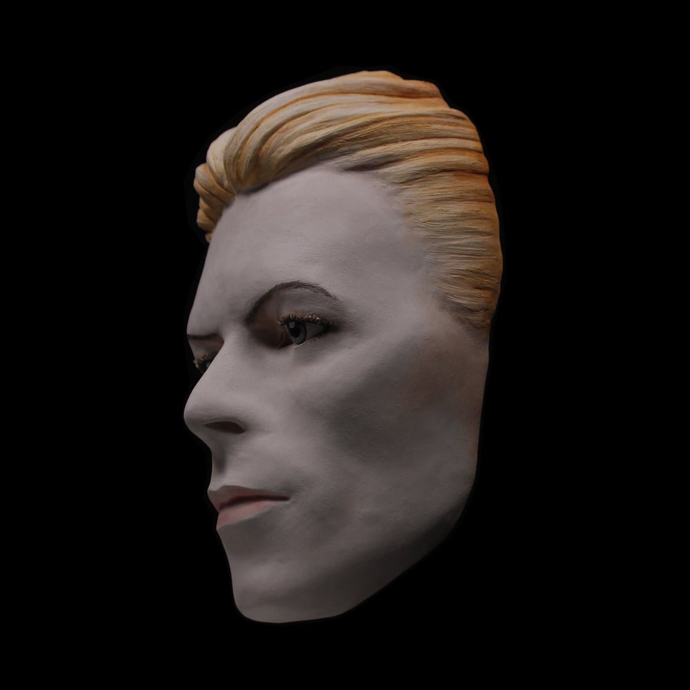 'The Thin White Duke' Painted Mask Sculpture