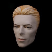 Image 1 of 'The Thin White Duke' Painted Mask Sculpture