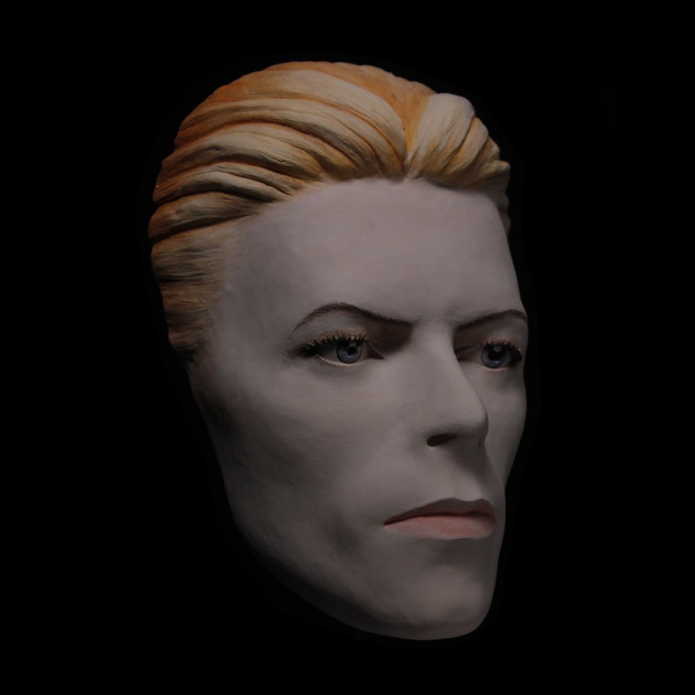 'The Thin White Duke' Painted Mask Sculpture