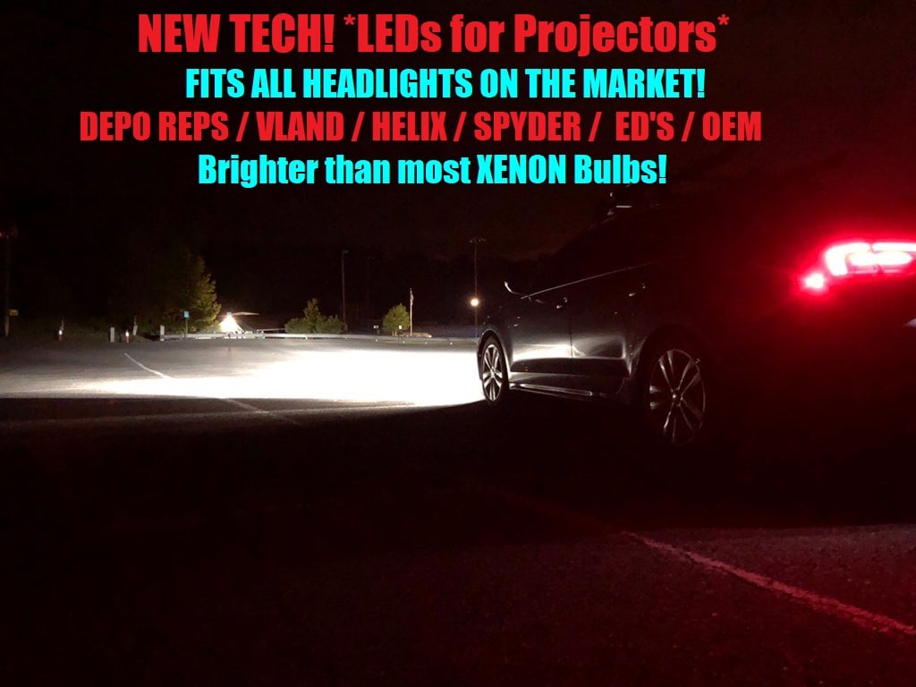 Image of *NEW* LEDs for projector Housings Competes and brighter than many XENON Bulbs Fits: all projectors