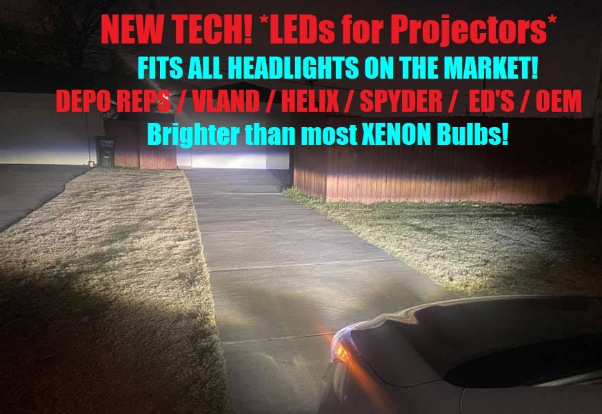 Image of *NEW* LEDs for projector Housings Competes and brighter than many XENON Bulbs Fits: all projectors