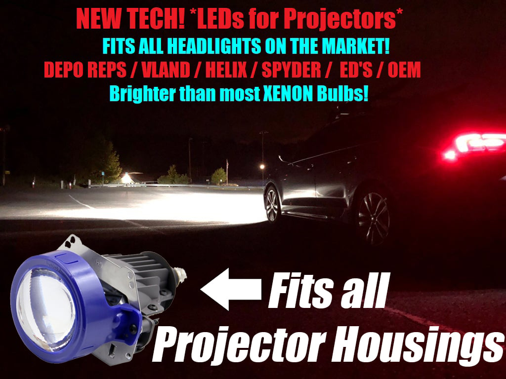 Image of  *NEW* LEDs for projector Housings Competes and brighter than many XENON Bulbs Fits: all projectors