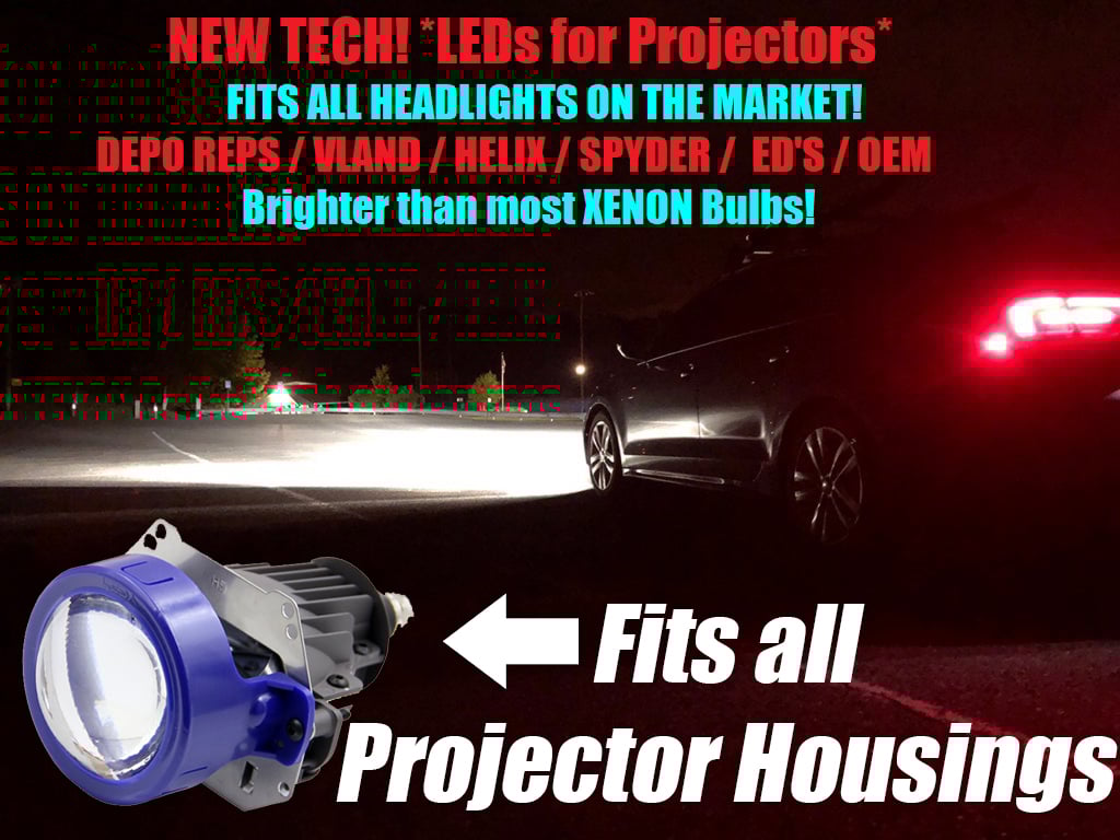 Image of *NEW* LEDs for projector Housings Competes and brighter than many XENON Bulbs Fits: all projectors