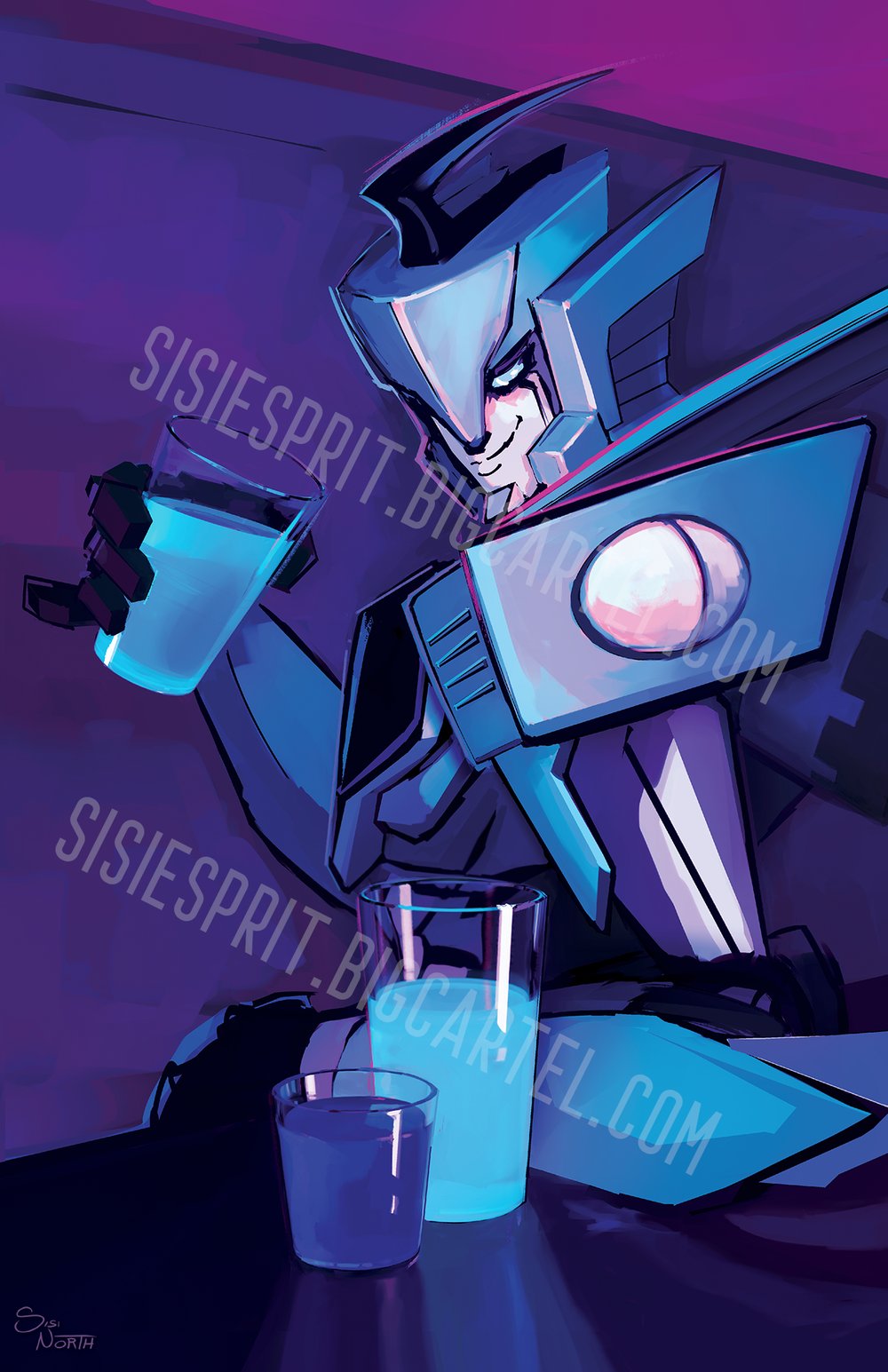 Image of Blurr Drinking