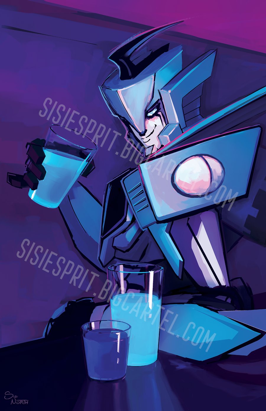Image of Blurr Drinking
