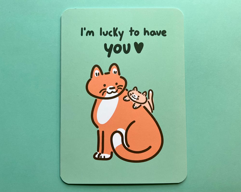 Image of Cat and kitten card
