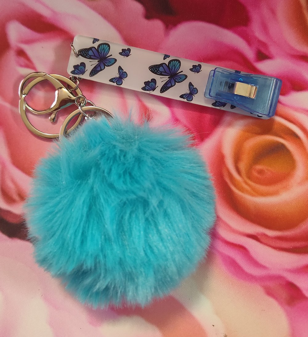Image of Blue Butterfly Card Grabber 