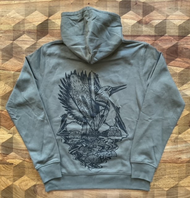 Image of Eisvogel hoodie oliv