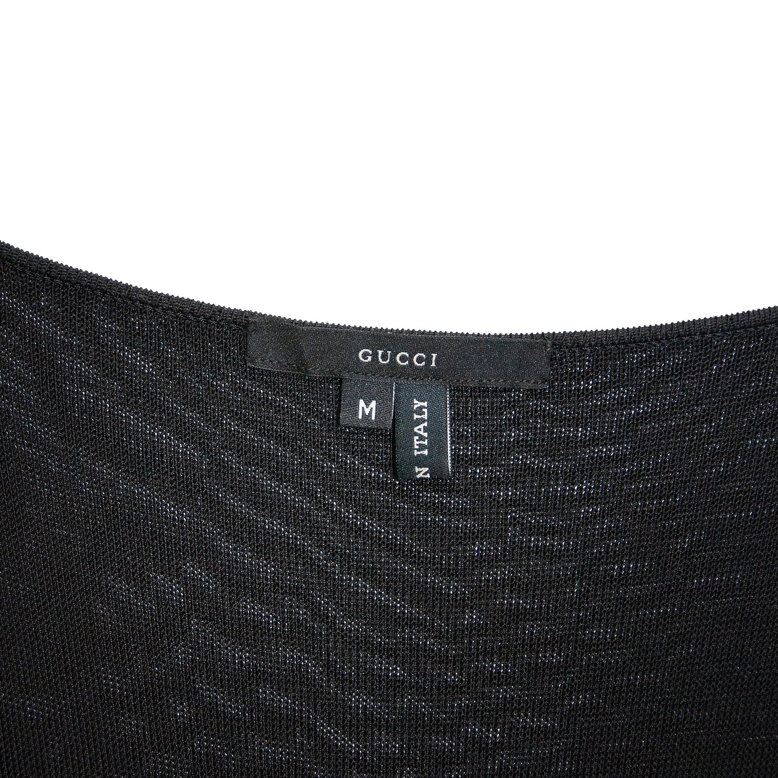 Gucci by Tom Ford 2001 Knitted Cowl Neck Black Dress † Ruder Than