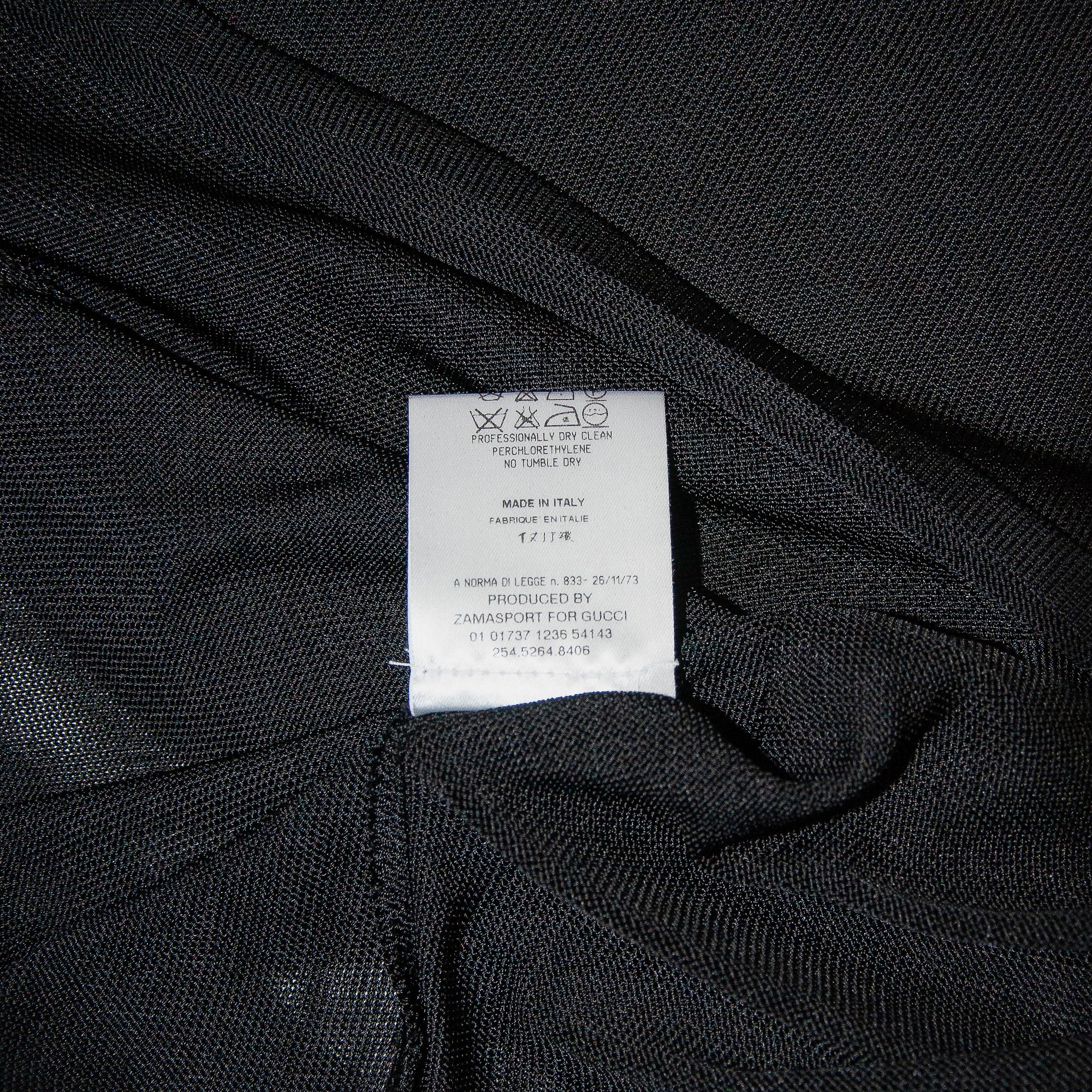 Image of Gucci by Tom Ford 2001 Knitted Cowl Neck Black Dress