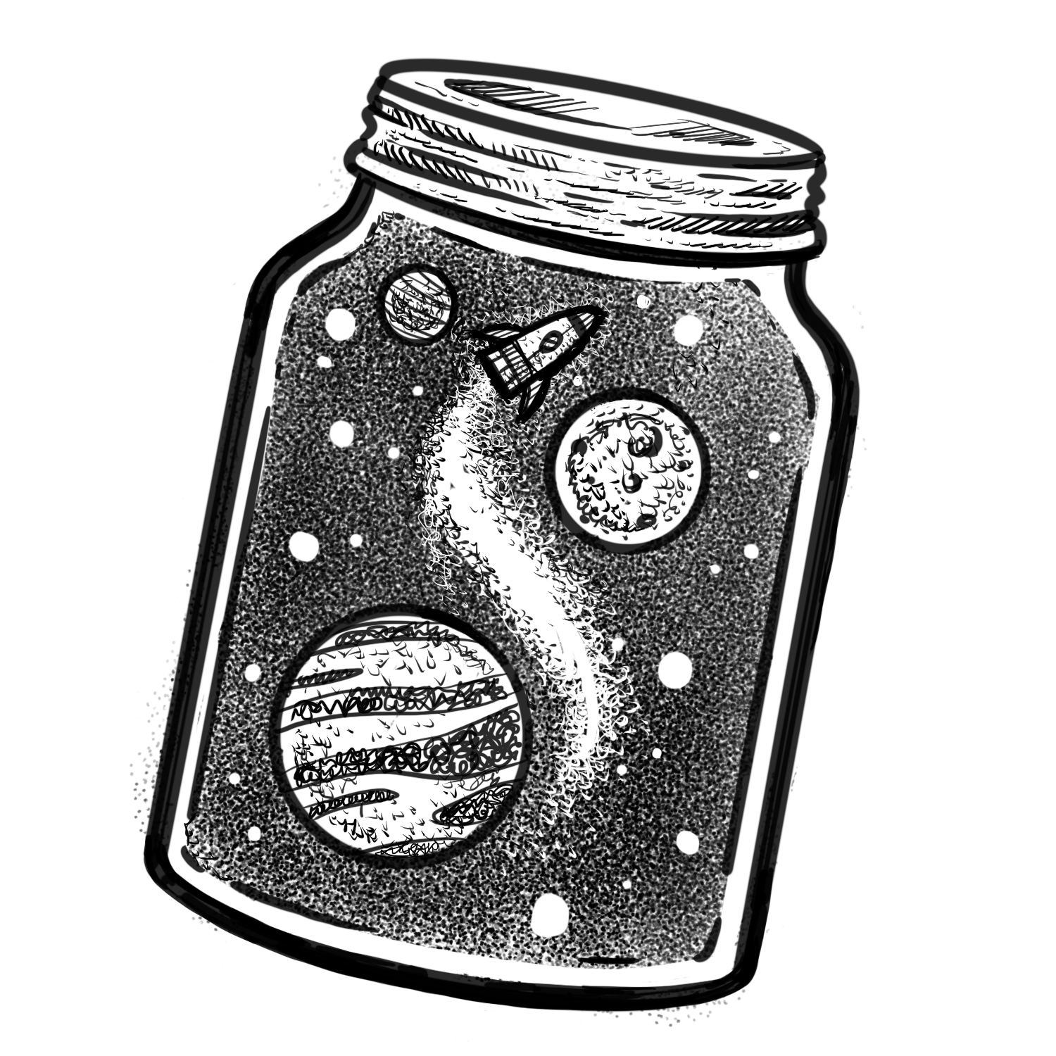 Starry Jars - Planets #1 - $150 flat rate special