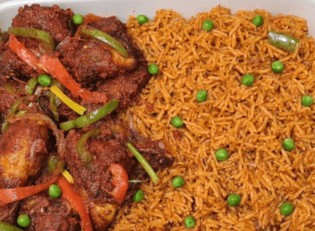 Jollof rice w/ suya | D's African Kitchen