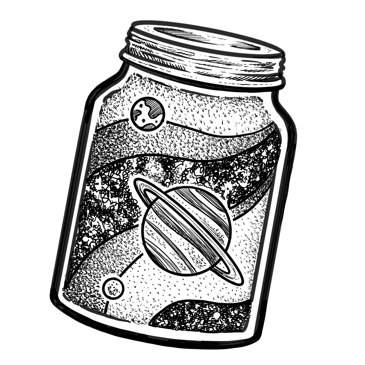 Starry Jars - Planets #2 - $150 flat rate special