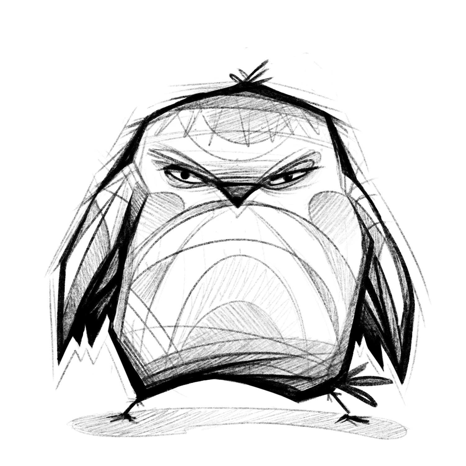 Sketchy Style Animals - Angry Bird - $150 flat rate special