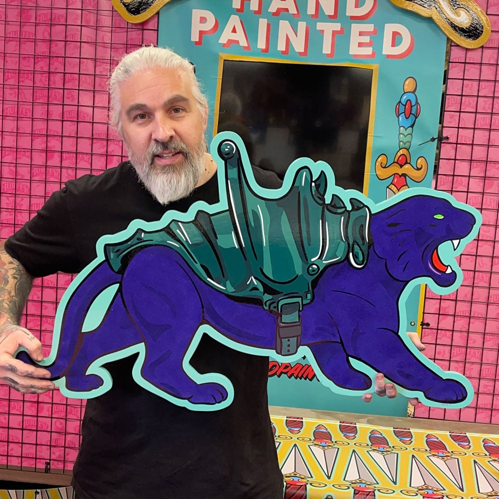 "Velvet" Panthor Wood cutout