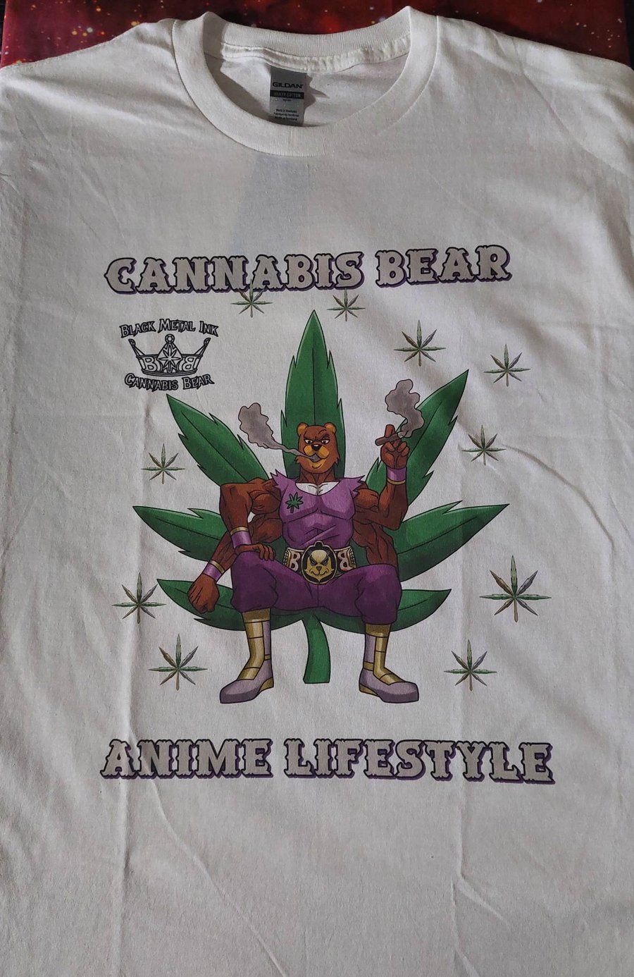Image of The Cannabis Bear Anime T-Shirt