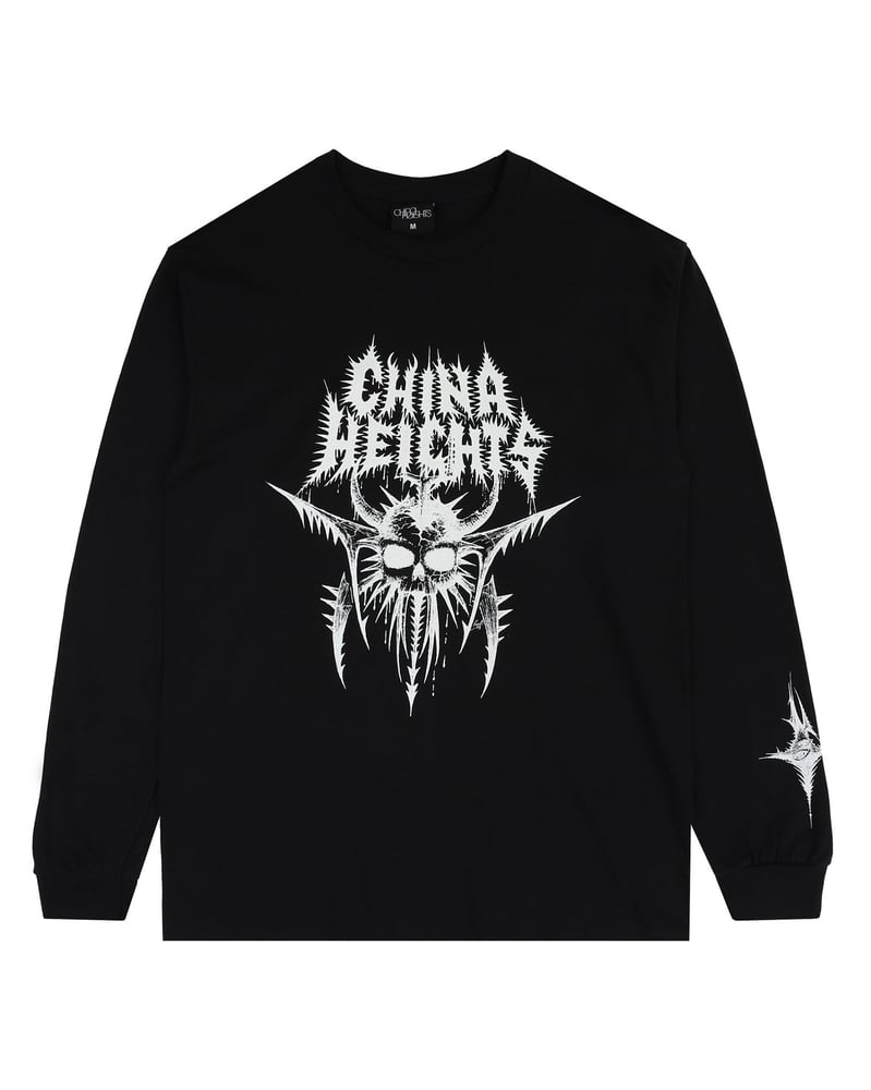 Image of China Heights 'Rok' Black Longsleeve T-shirt
