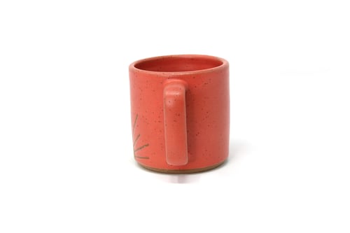 Image of Sunrise Mug - Coral, Speckled Clay