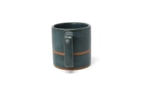 Image 2 of Classic Striped Mug - Cerulean, Speckled Clay