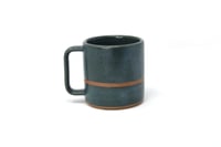 Image 3 of Classic Striped Mug - Cerulean, Speckled Clay