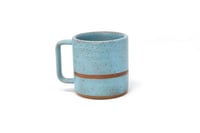 Image 3 of Classic Striped Mug - Sky Blue, Speckled Clay