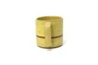 Image 2 of Classic Striped Mug - Lemon Creme, Speckled Clay