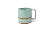 Image 1 of Classic Striped Mug - Seafoam, Speckled Clay