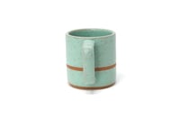 Image 2 of Classic Striped Mug - Seafoam, Speckled Clay