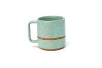 Image 3 of Classic Striped Mug - Seafoam, Speckled Clay