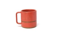 Image 3 of Classic Striped Mug - Coral, Speckled Clay