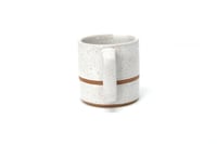 Image 2 of Classic Stripped Mug - Alabaster, Speckled Clay