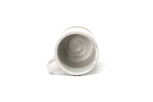 Image of Classic 3/4 Dip Mug - Alabaster, Speckled Clay
