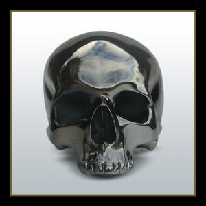 Image of Foxed Chrome Plated Human Skull