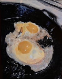 Image 1 of "Breakfast at Anthony's"  Original oil on canvas 11x14"   